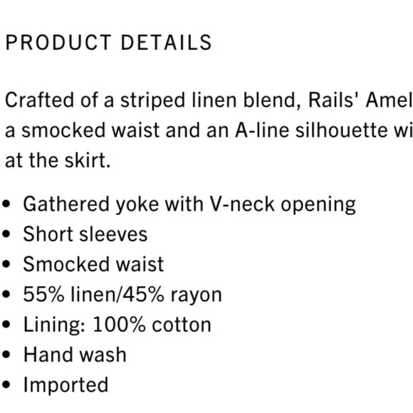 Rails Amellia Stripe Linen Midi Dress - Picture 5 of 8